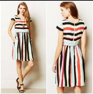 Anthropologie Maeve Peralta Fit and Flare Dress Size 0